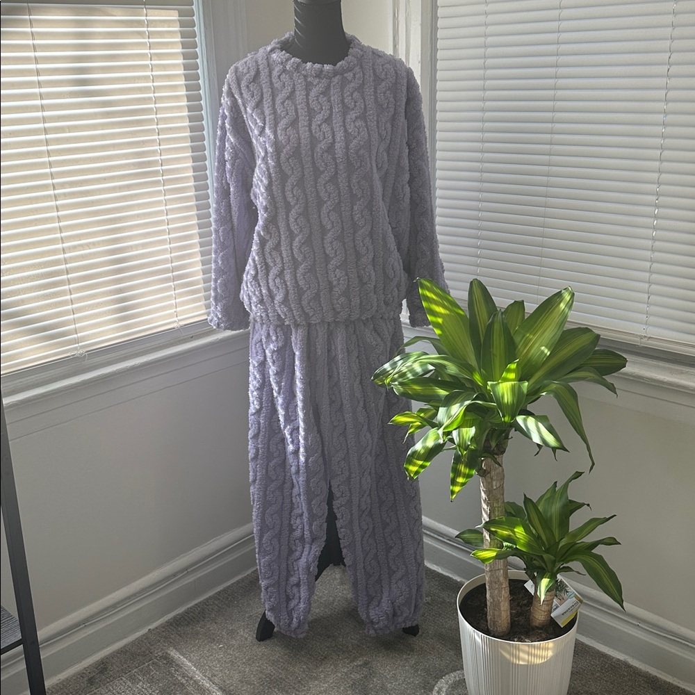 Cozy Purple Lounge Pajama Top - Picture 2 of 10
